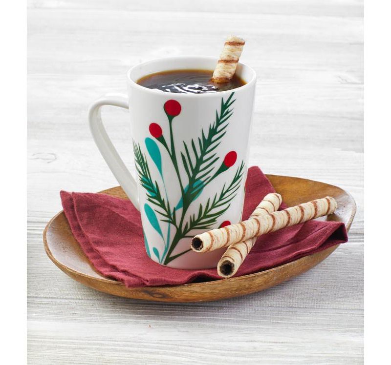 Starbucks Be Merry Holiday Coffee Gift Set, Includes Ceramic Mug and Holiday Blend Ground Coffee