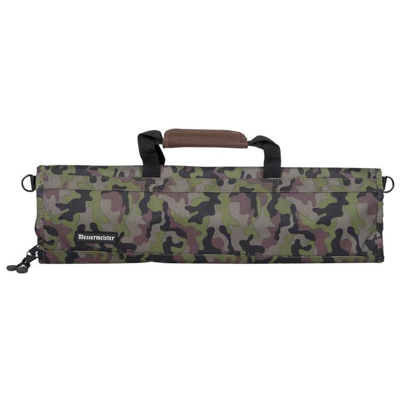 Messermeister 2088-8/C 8 Pocket Padded Print Knife and Kitchen Tool Storage Luggage, Camouflage