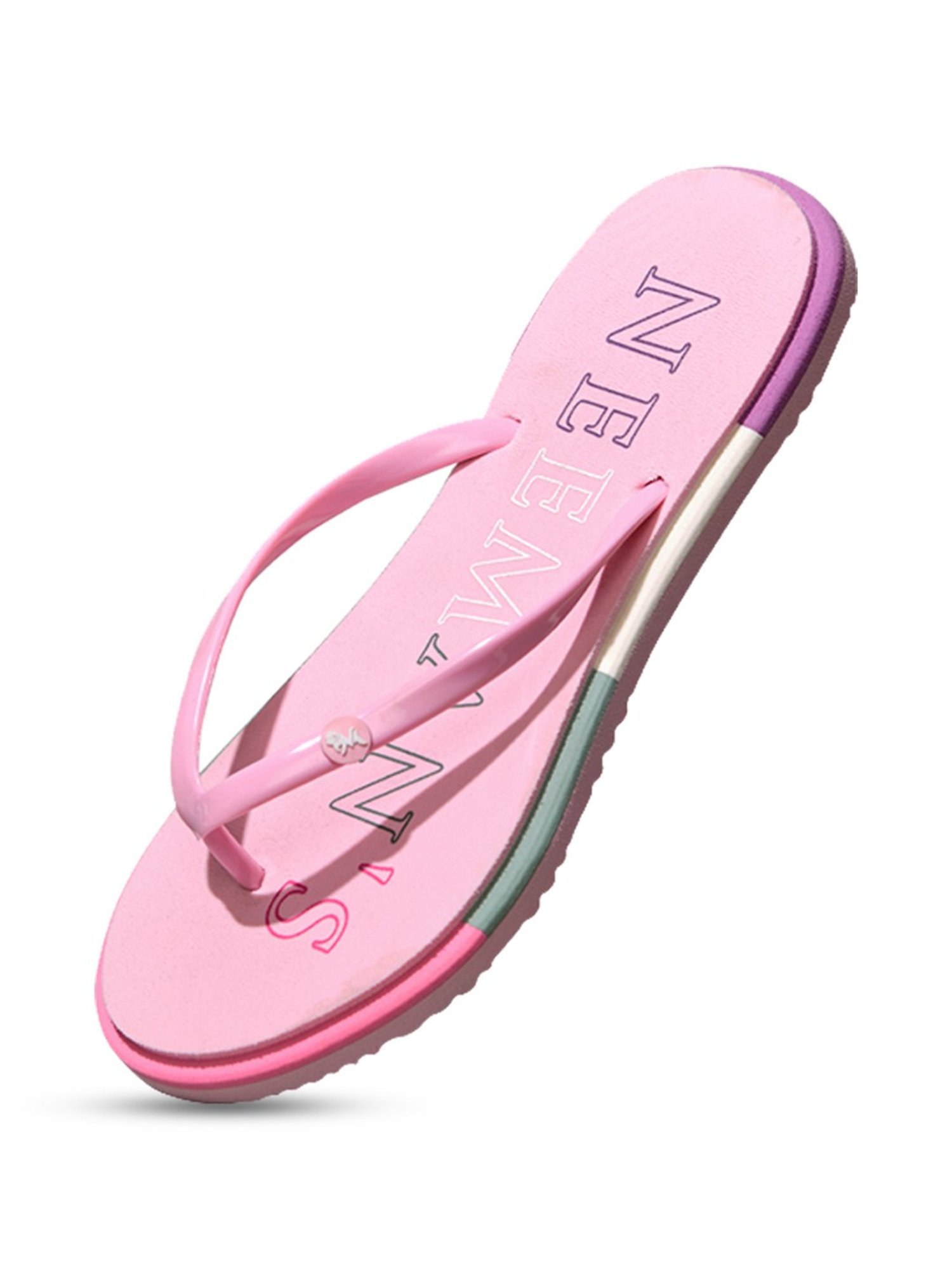 Neemans Women's Light Pink Flip Flops