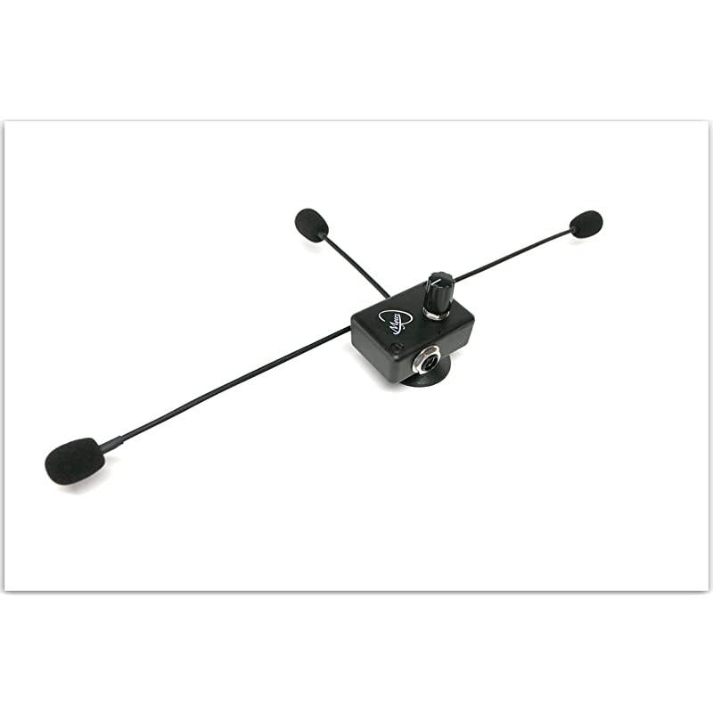 The Grip Plus Deluxe Piano Accordion Microphone System with 3 Flexible Micro-Goosenecks by