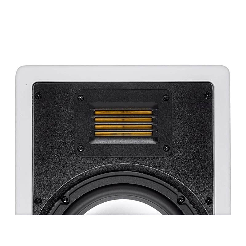 2Way inCeiling Speaker 8 Inch Single with Ribbon Tweeter and Paintable Magnetic Grille Amber Series