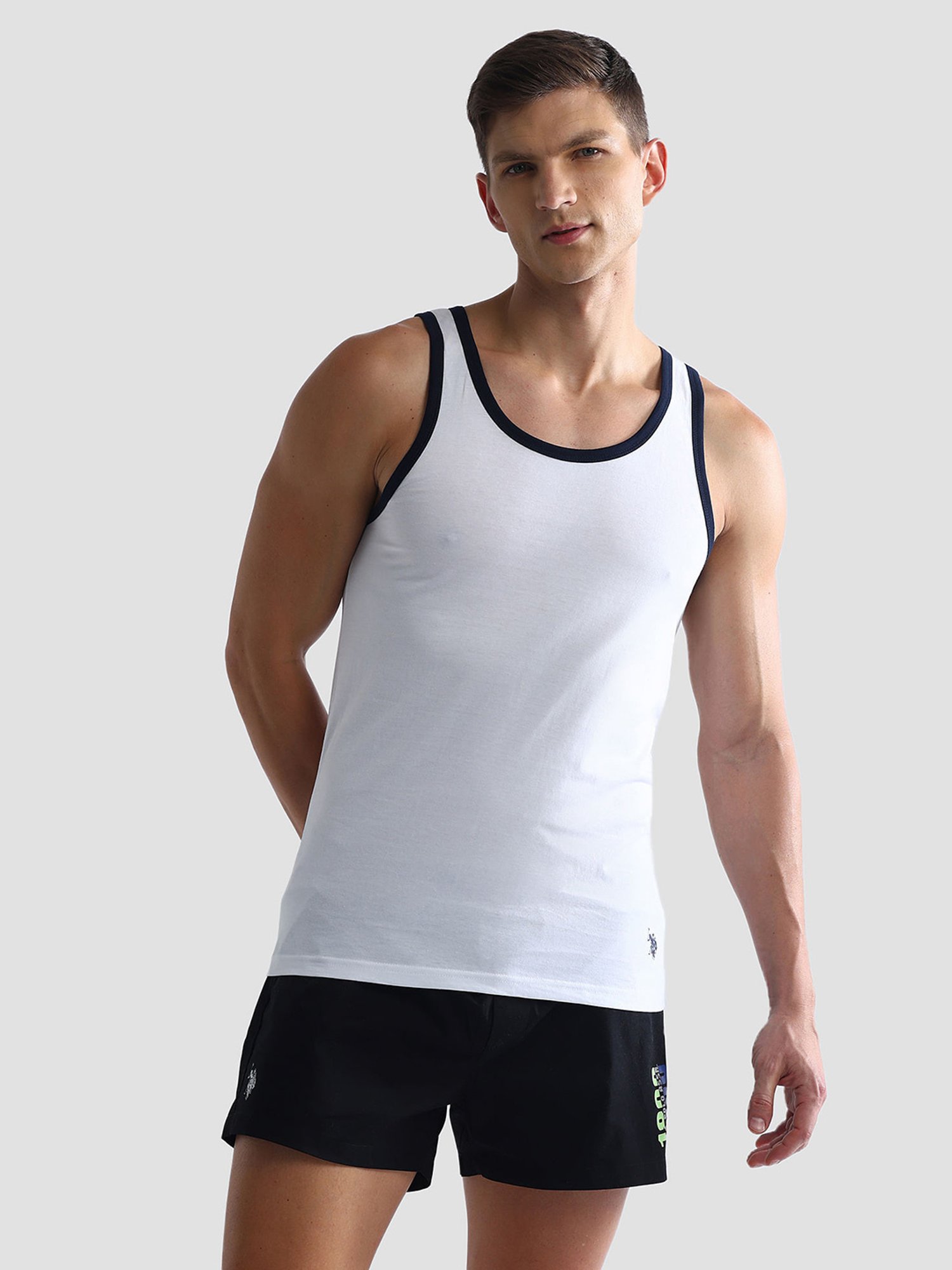 U.S. Polo Assn. White Regular Fit Vest