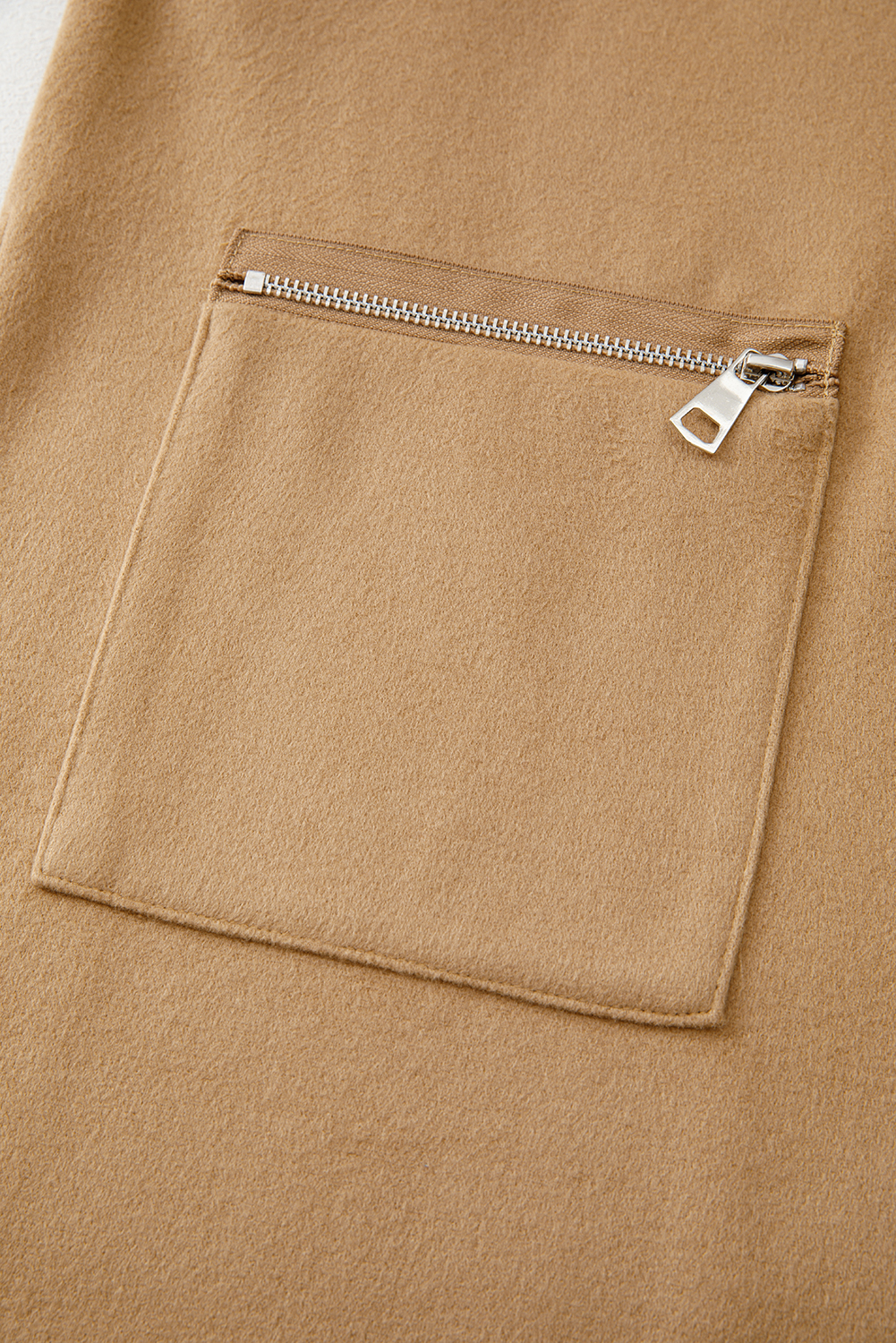 Brown Plaid Button Up Long Sleeve Flannel Shacket