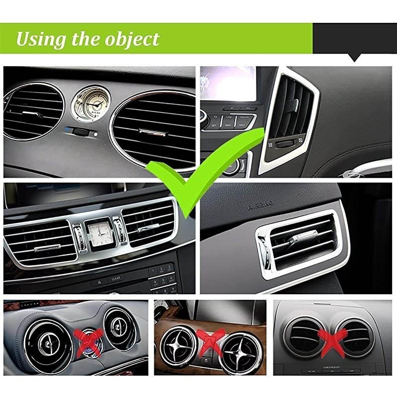 Car Air Vent Cell Phone Holder | Rubber Clamps | Suitable for Varying Thickness of Vent Blades | HandsFree Driving | For a Variety of Cell Phones | 56 x 33 x 28