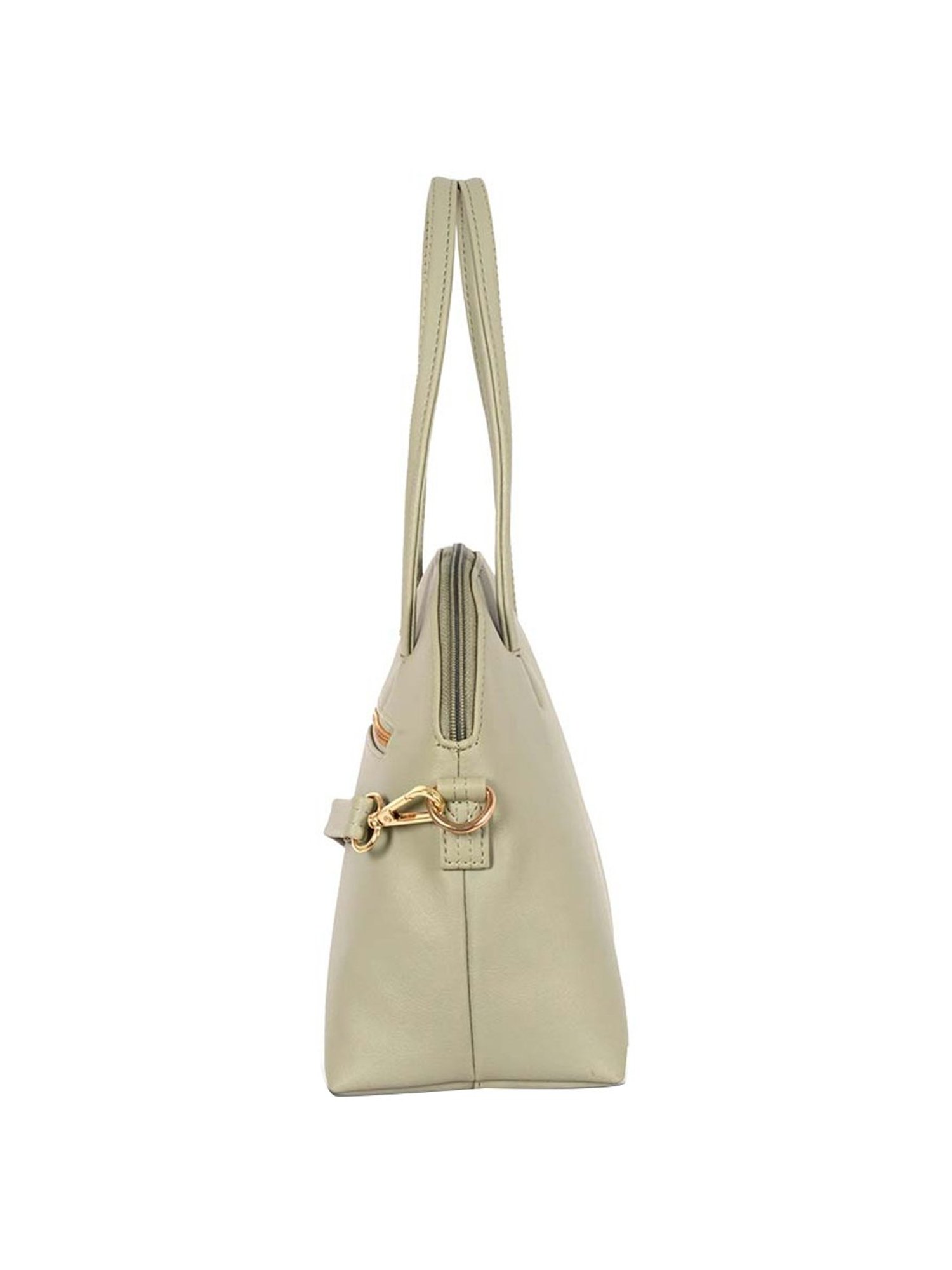 Baggit Roll Cream Solid Medium Handbag