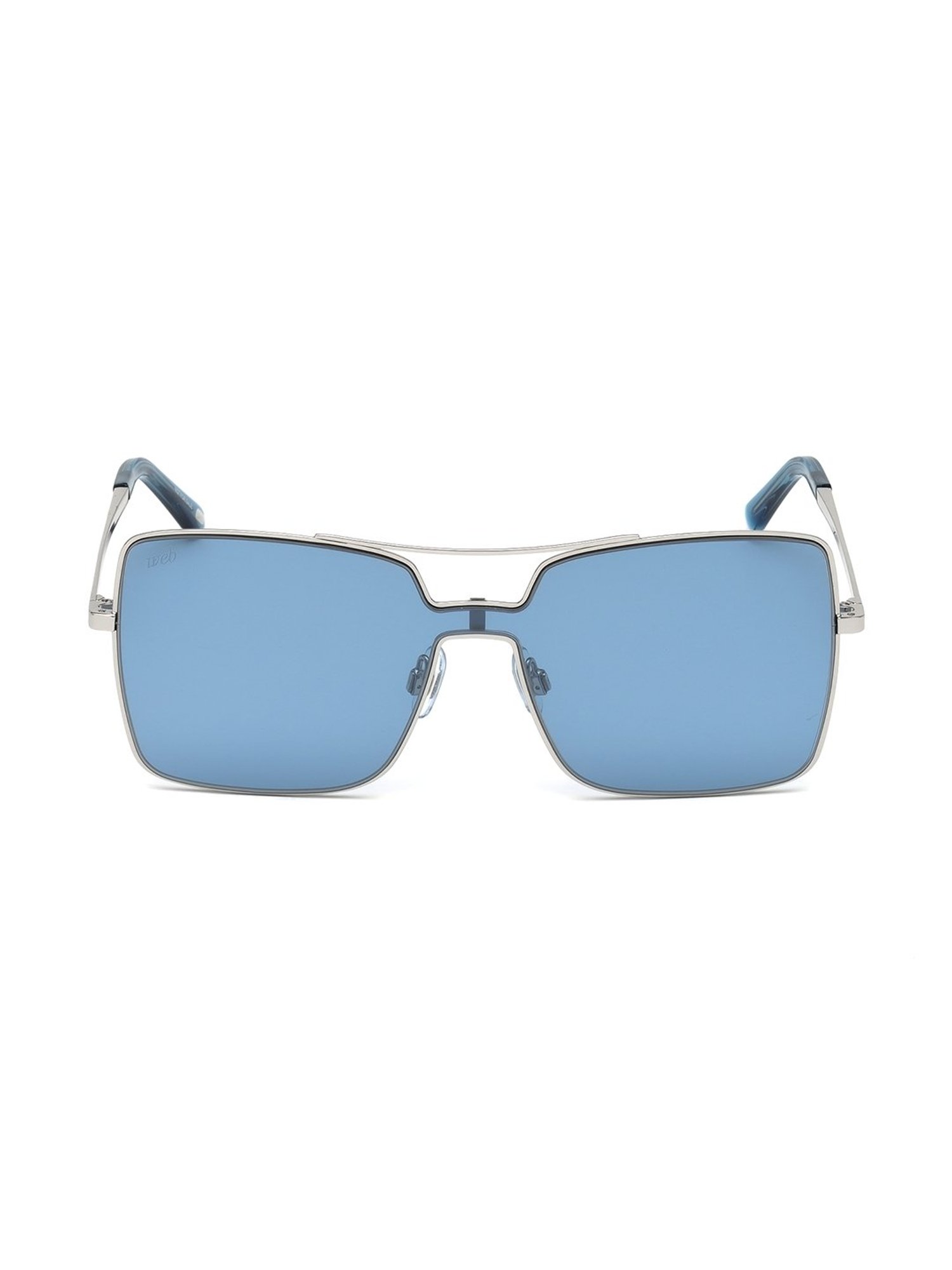 WEB EYEWEAR Blue Square Sunglasses Designed in Italy