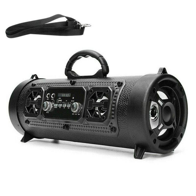 Portable Wireless Bluetooth Speaker Stereo Bass Outdoors Music AUX FM Radio USB