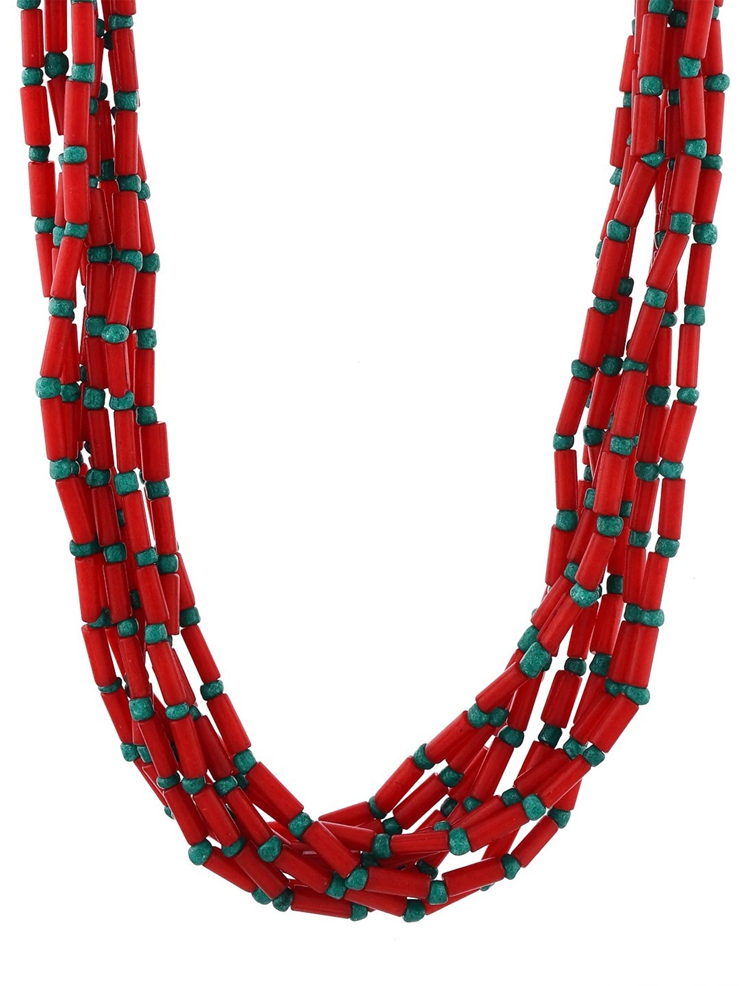 ToniQ Gold-Plated White Baroque Choker Necklace for Women