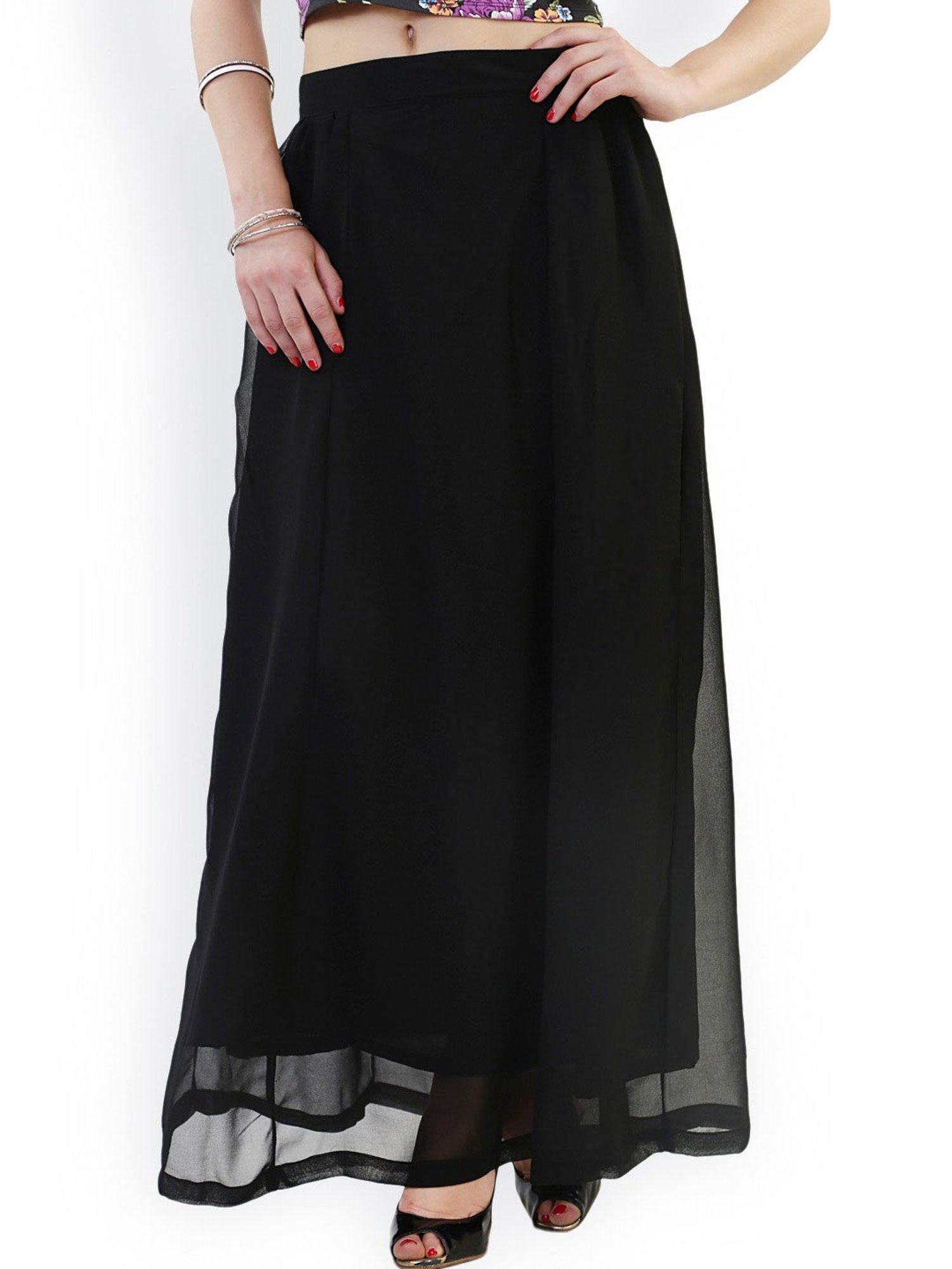 Belle Fille Black Maxi Skirt