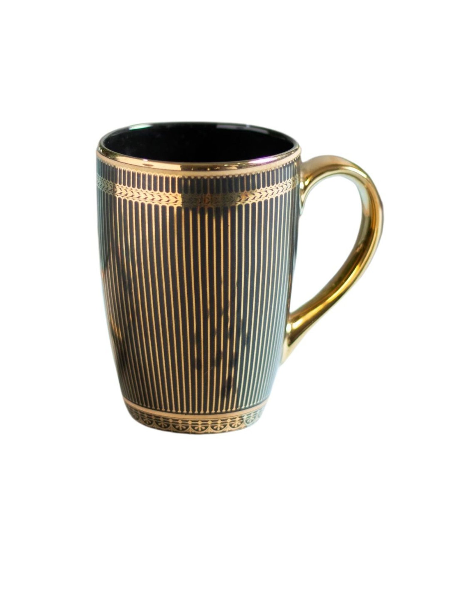 JCPL Solid Black Ceramic Coffee Mug (350 ml)