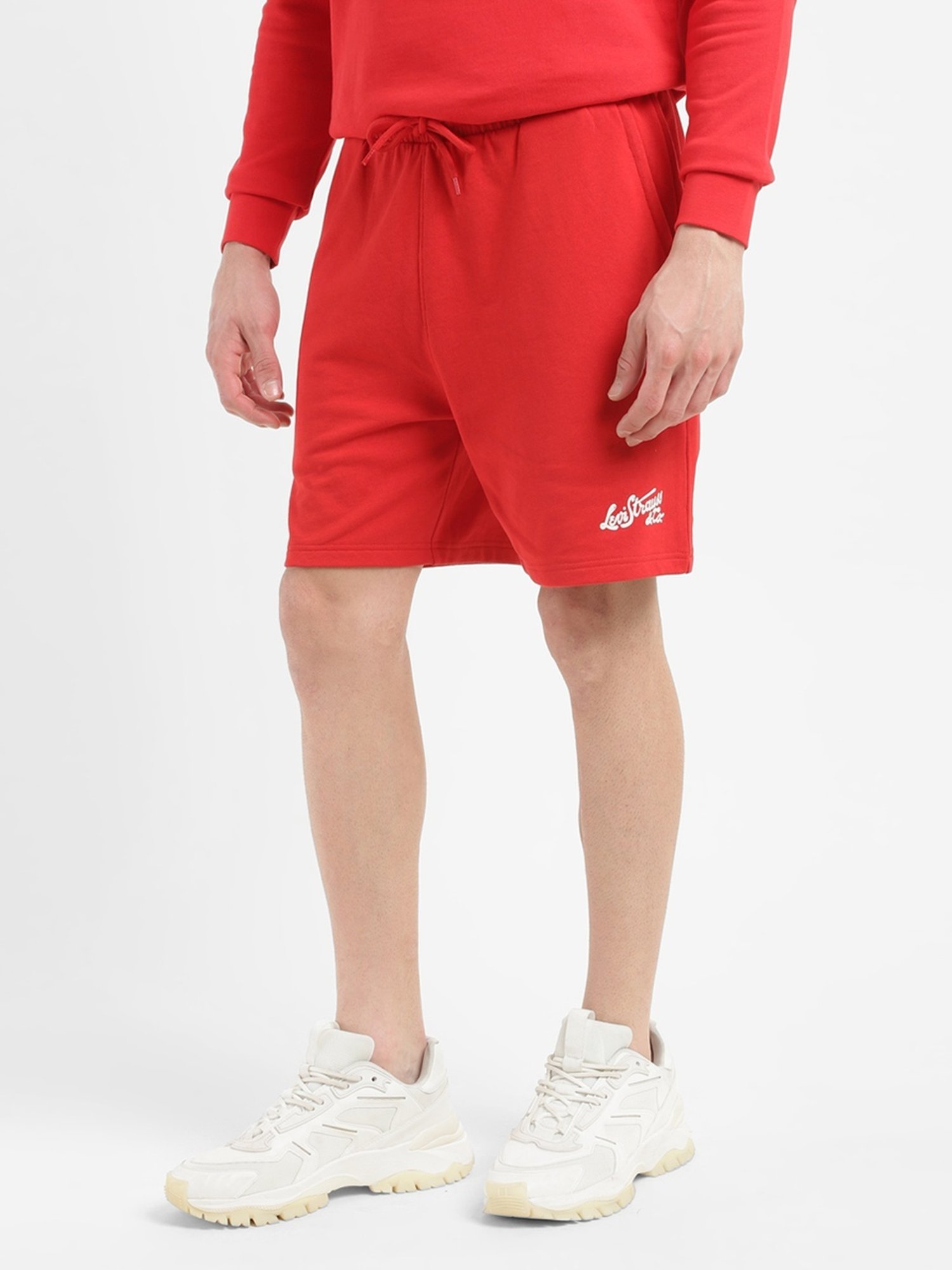 Levi's Red Cotton Regular Fit Shorts