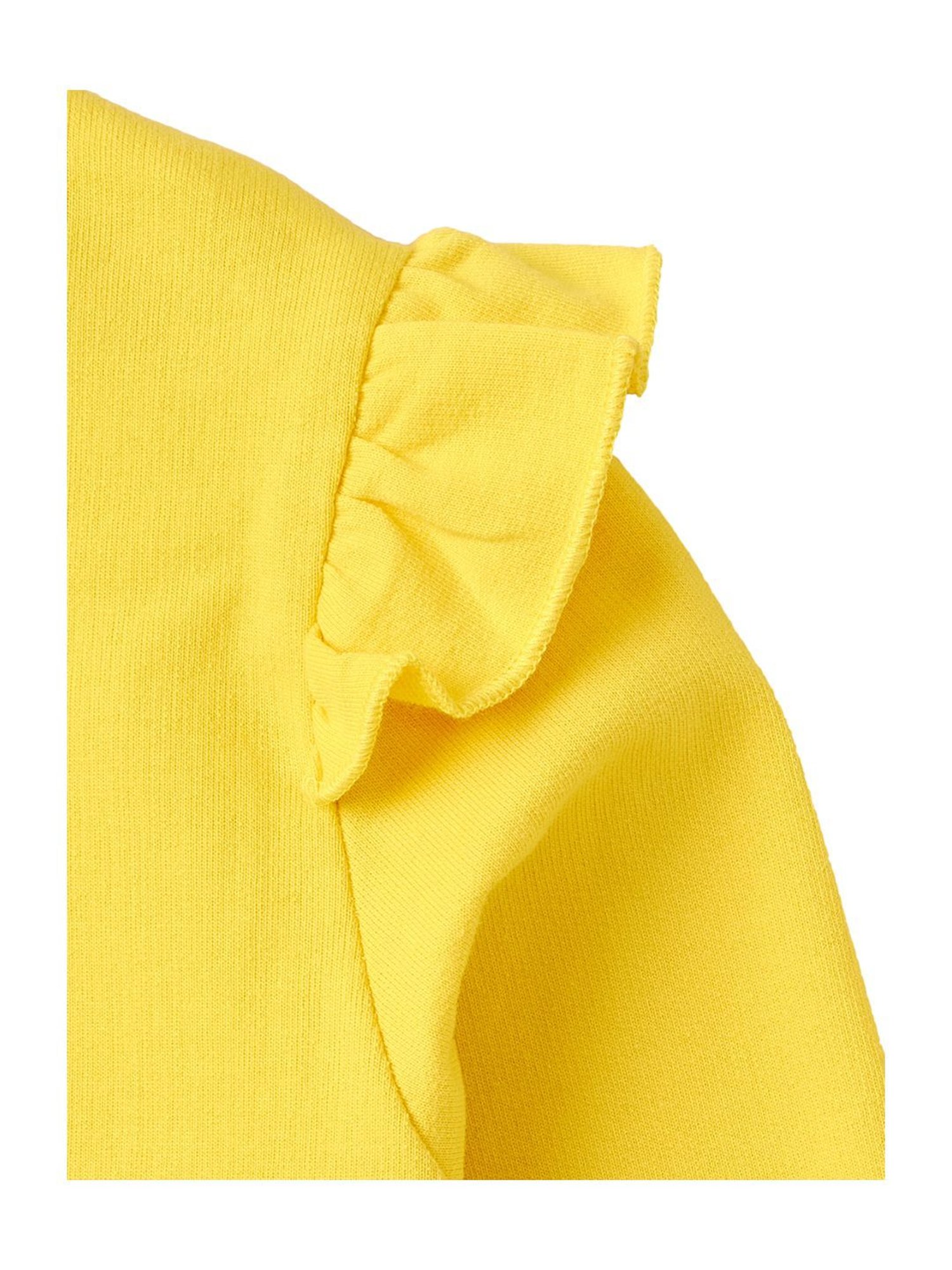 Cub McPaws Kids Yellow Cotton Printed Full Sleeves Sweatshirt