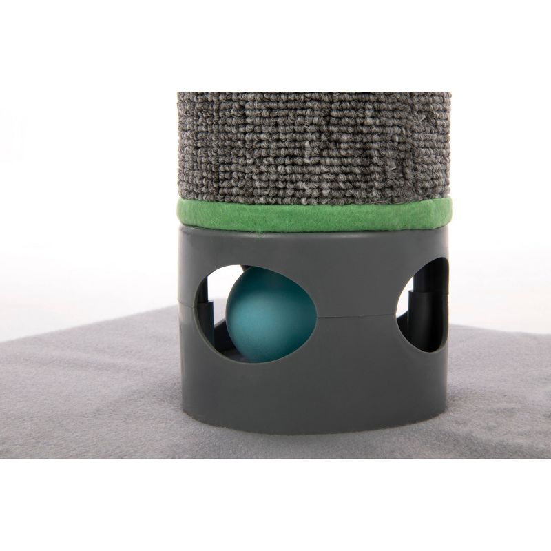 SmartyKat Playful Post Ball Track & Carpet Cat Scratching Post