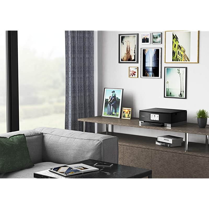 TS8220 Wireless All in One Photo Printer with Scannier and Copier, Mobile Printing, Black,  Dash Replenishment Ready