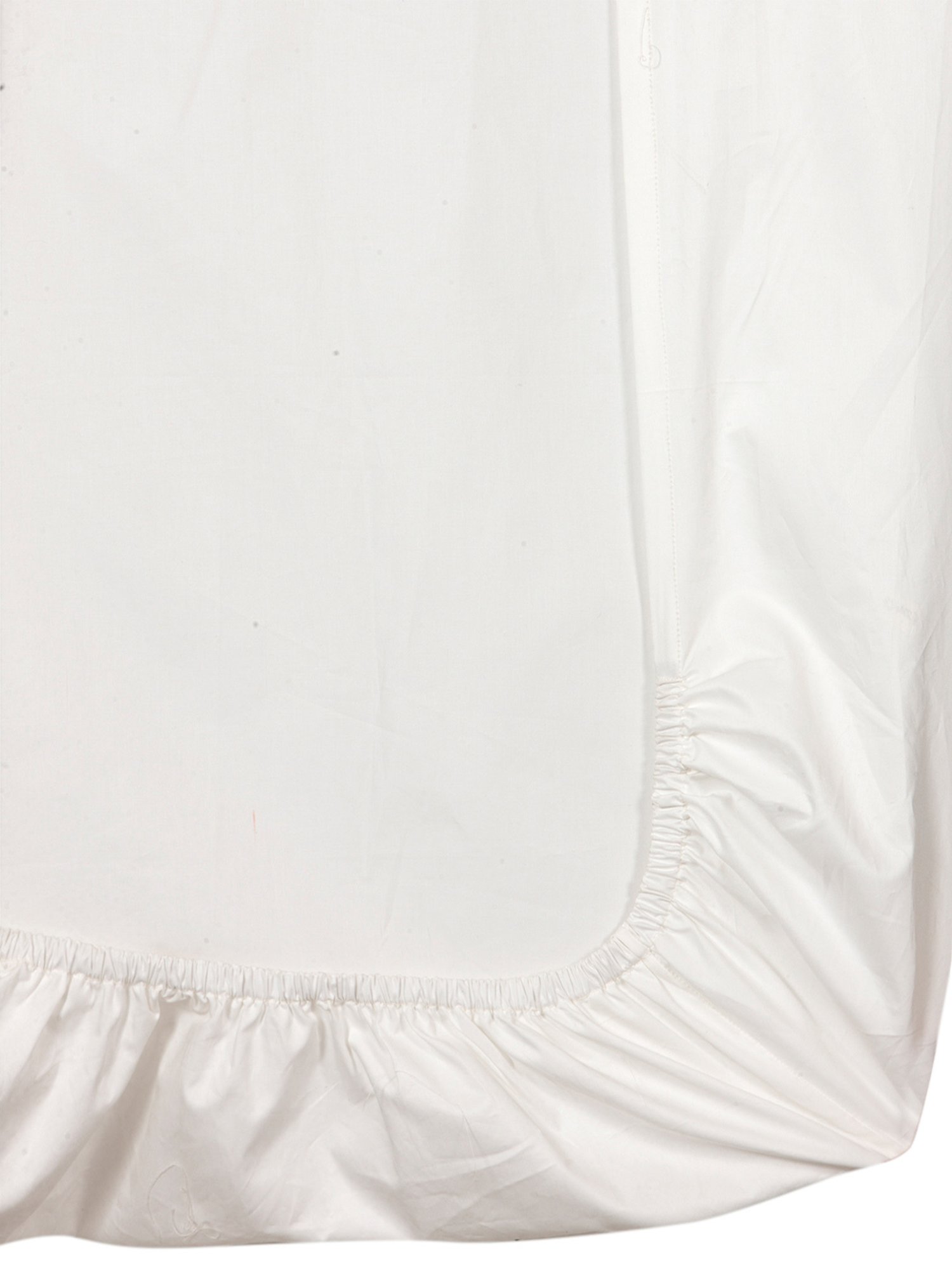 The Baby Atelier White Cotton Fitted Single Sheet with Pillow Cover