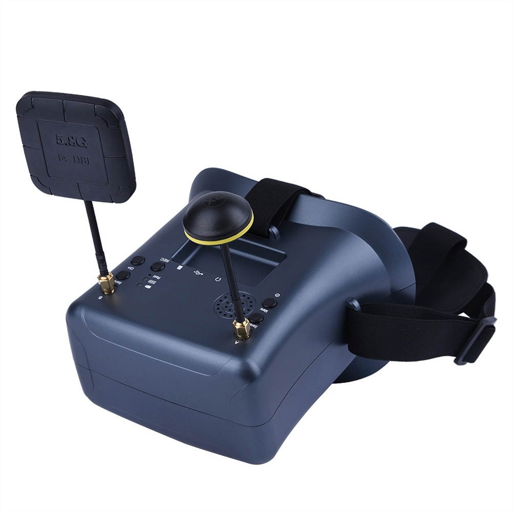 LS-008D 4.3 inch 800 x 480 Pixel Display 5.8GHz 40CH FPV Goggles, Support TF Card & DVR