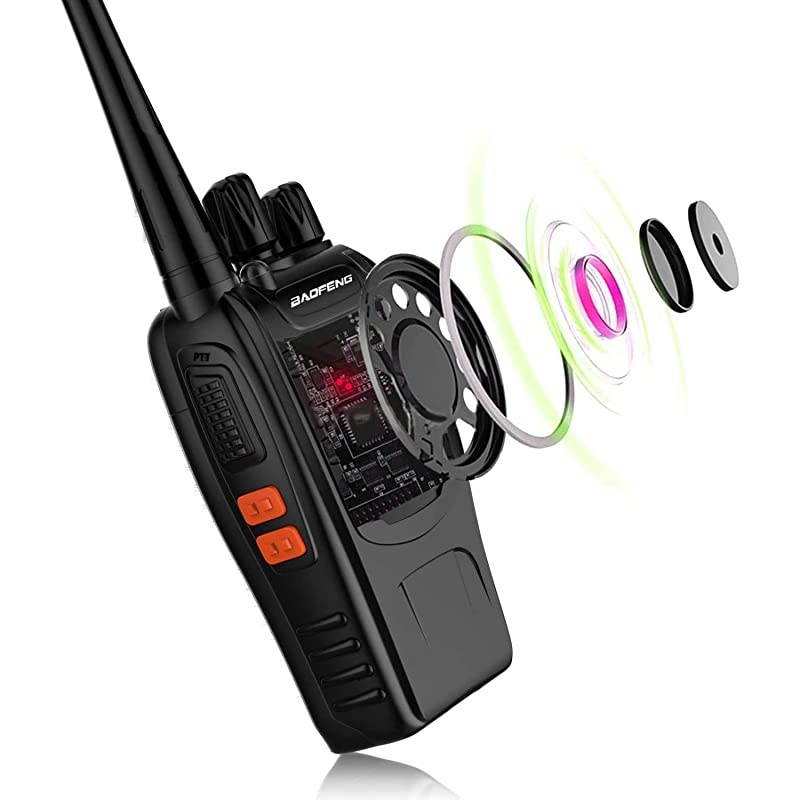 BF-88A Two Way Radio with 12pcs 1500mah Batteries Long Range  Walkie Talkie 2 Way Radio Upgrade Version of BF-888S (6 Pack)