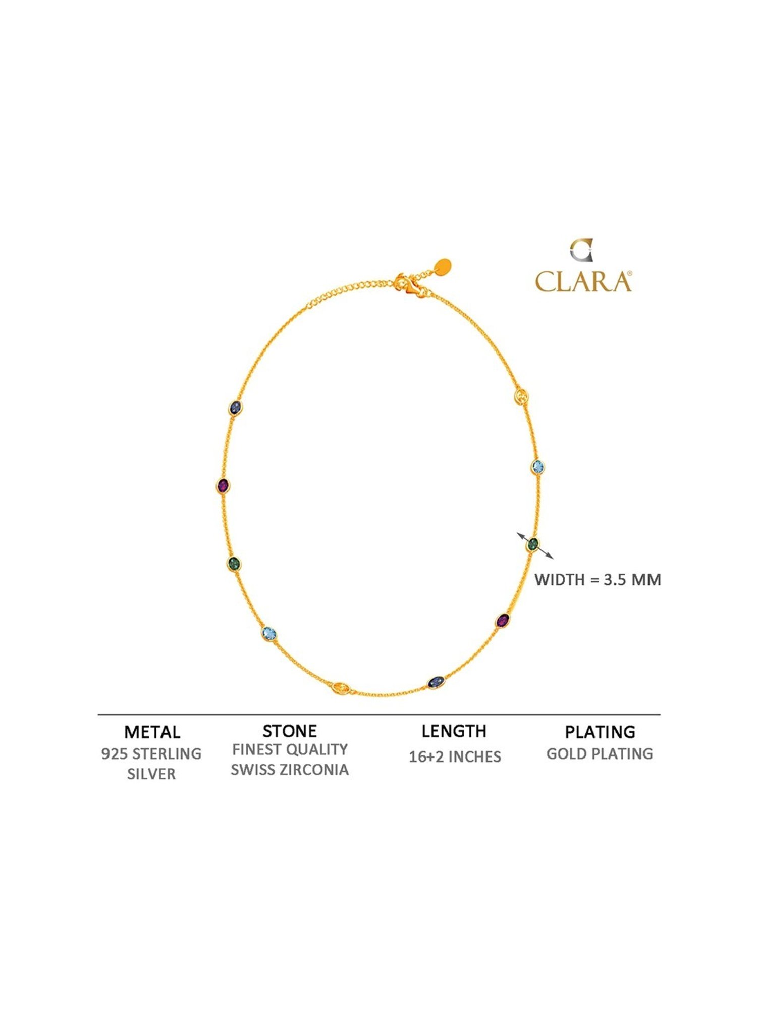 Ornate Jewels 92.5 Sterling Silver Red Ruby Necklace for Women