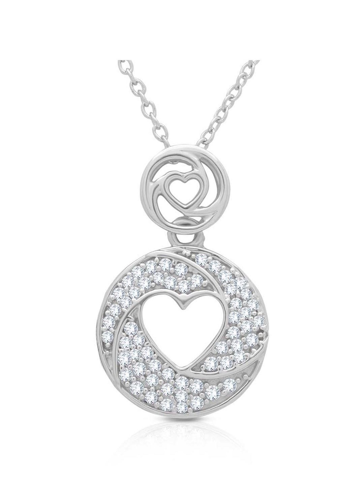 Anayra 92.5 Sterling Silver Pendant with Chain for Women