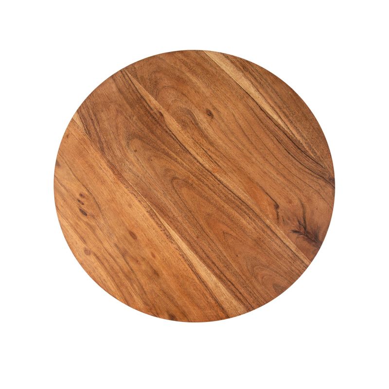 12" Acacia Wood Lazy Susan with Jute Side - Thirstystone
