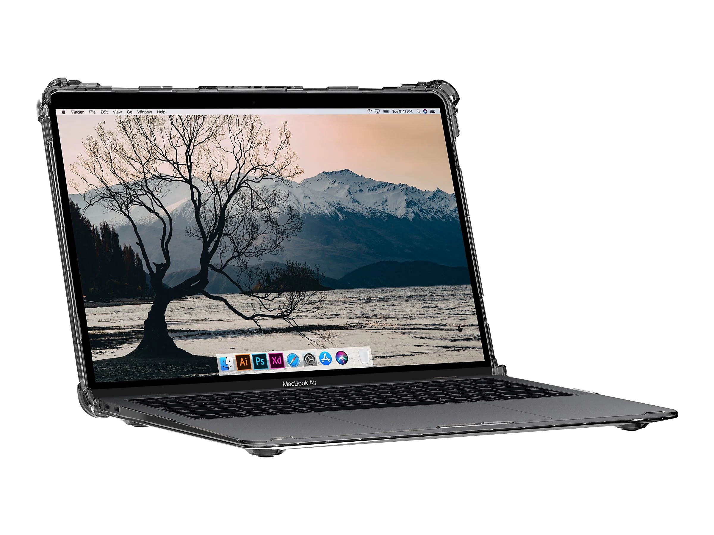 UAG MacBook Air 13-inch Case (2018-2019): A1932, (2020): A2179 (2020 M1): A2337 Plyo Feather-Light Rugged [Ice] Military Drop Tested Laptop Cover