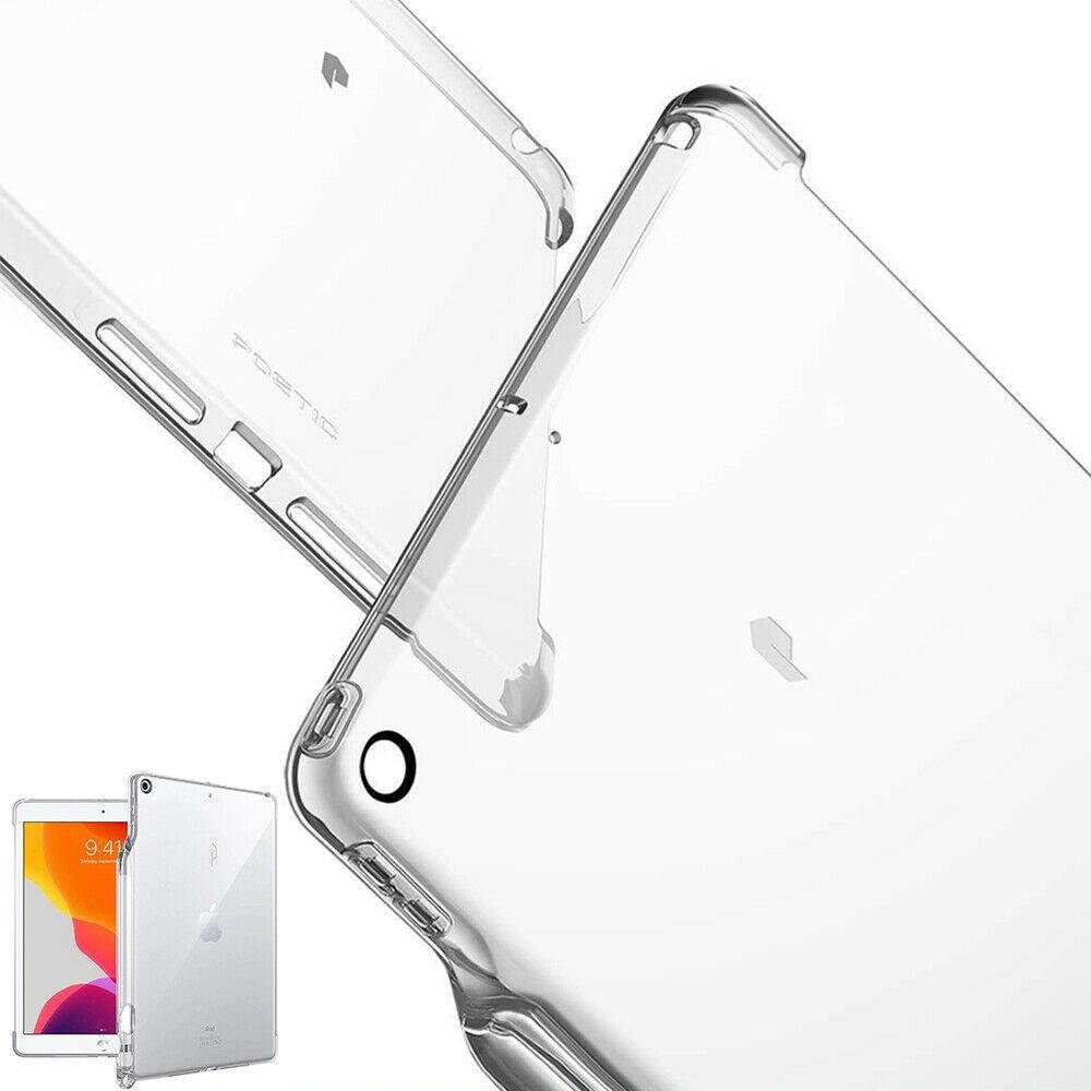 iPad 10.2 Tablet Case | [Lumos] Slim Clear Back Flip Cover with Pencil Holder