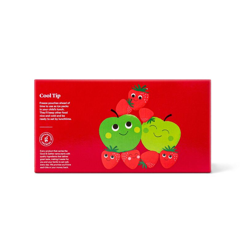 Organic Apple Strawberry Fruit Squeezers - 12ct - Good & Gather™