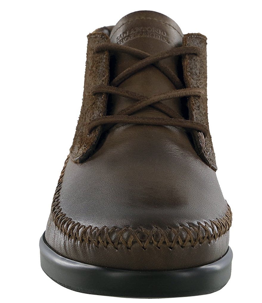 SAS Kich Suede Lace-Up Ankle Wedge Booties