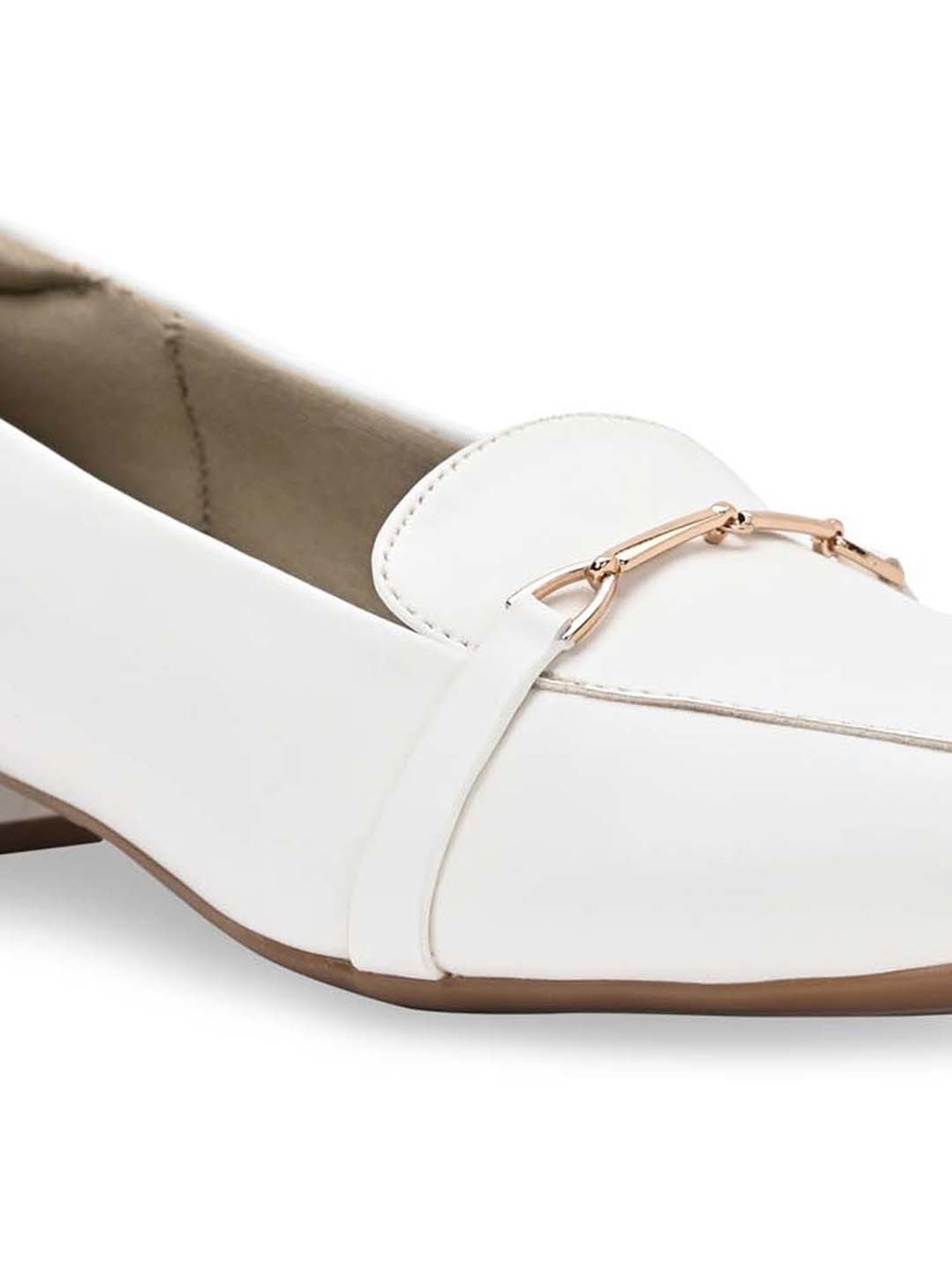 Rocia by Regal Women's White Casual Pumps