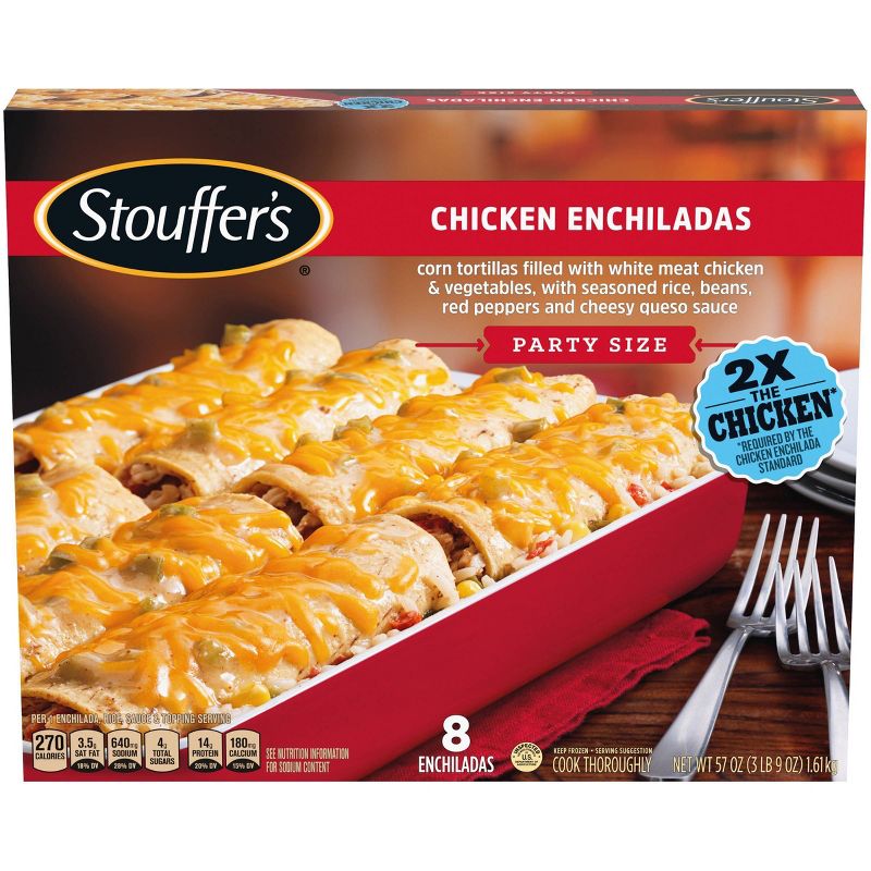 Stouffer's Frozen Chicken Enchiladas Party Size - 57oz - 8ct