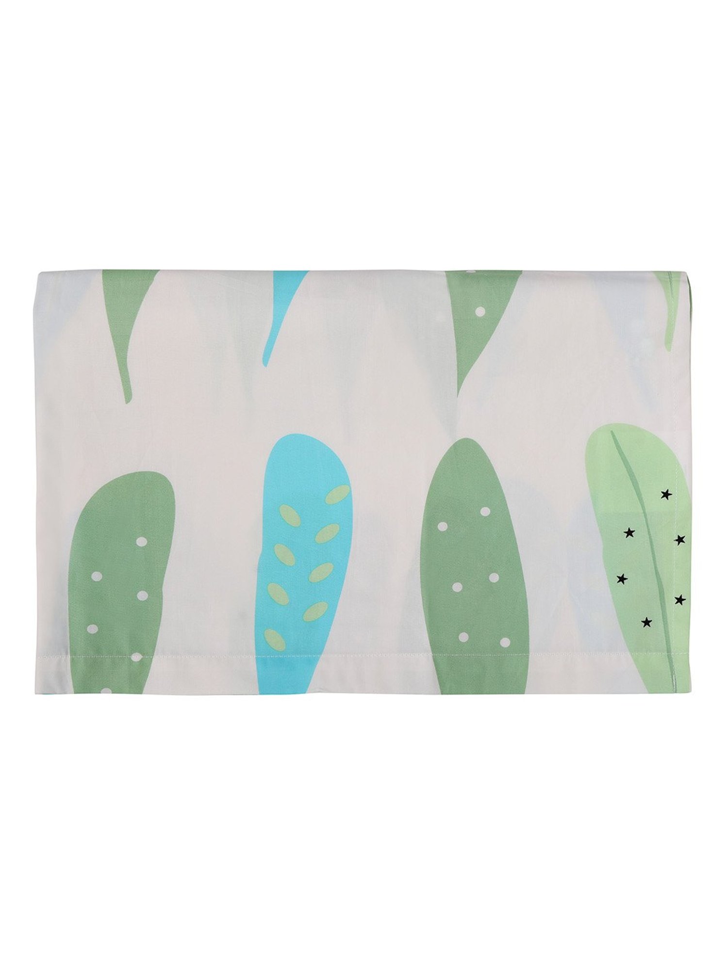 Nigh Nigh Foliage White & Green Cotton 300 TC Kids Bed Linen Set