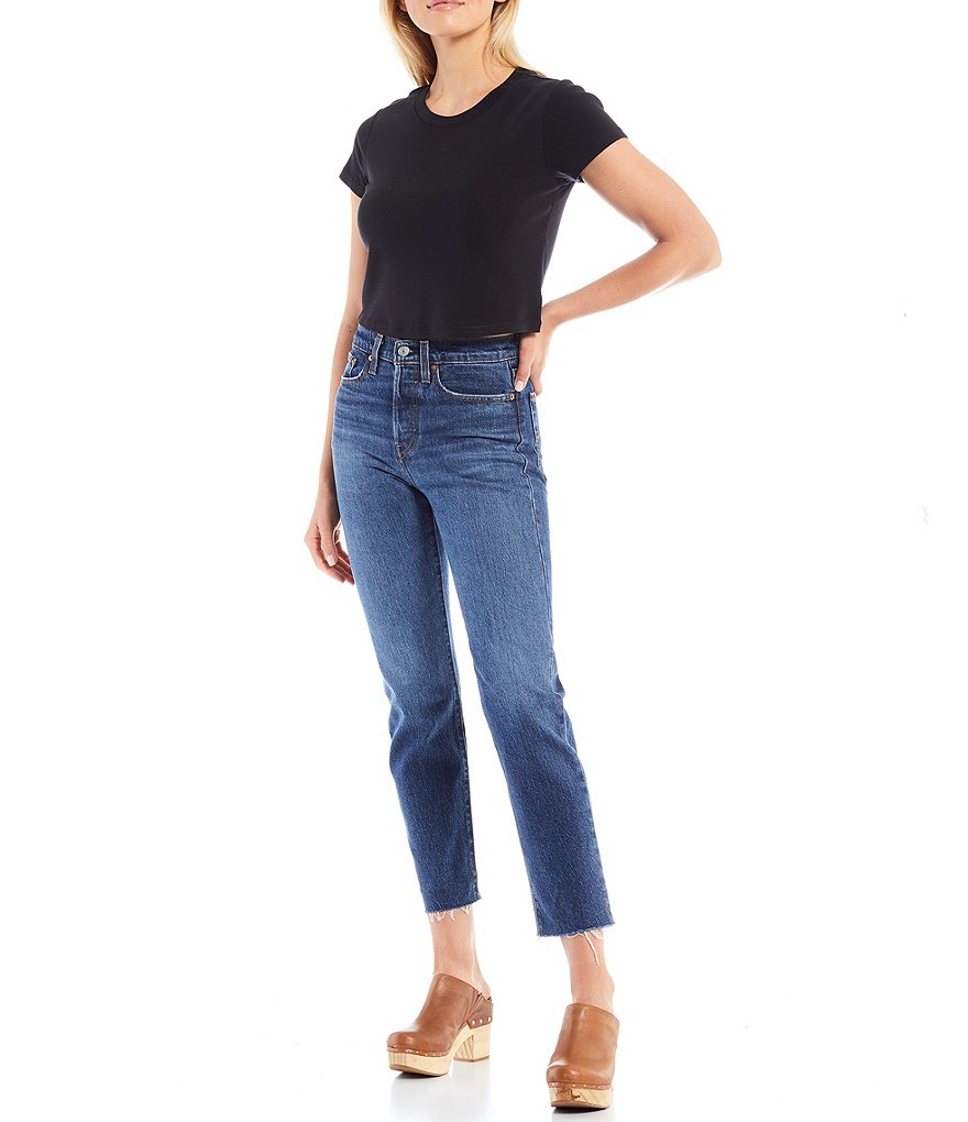 Every Straight Leg Ankle Crop Front Zipper Jeans