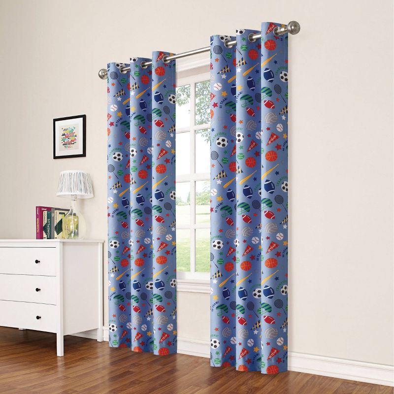 Crayola Pointillist Pansy Curtain Panel