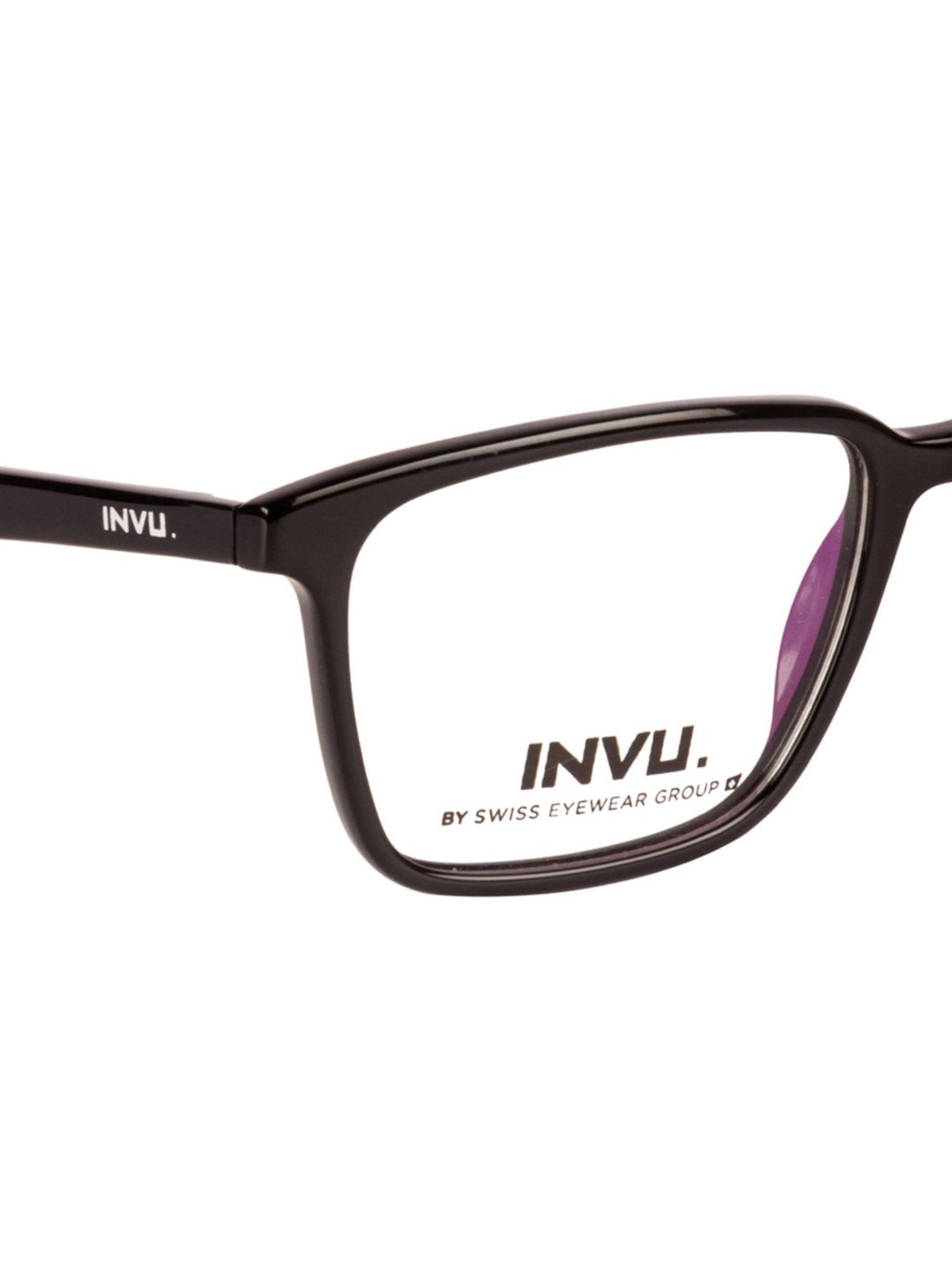 INVU A4008A Black Full Rim Square Frame