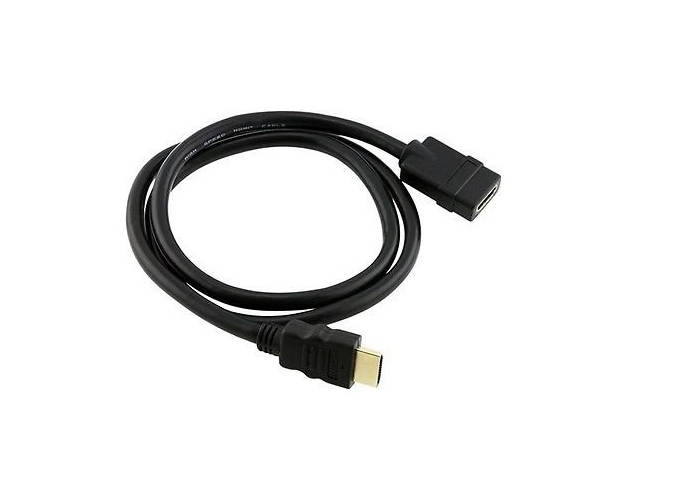 AYA 3Ft (3 Feet) 24AWG High Speed HDMI Male to Female Extension Cable CL2 3D, 4K Ready