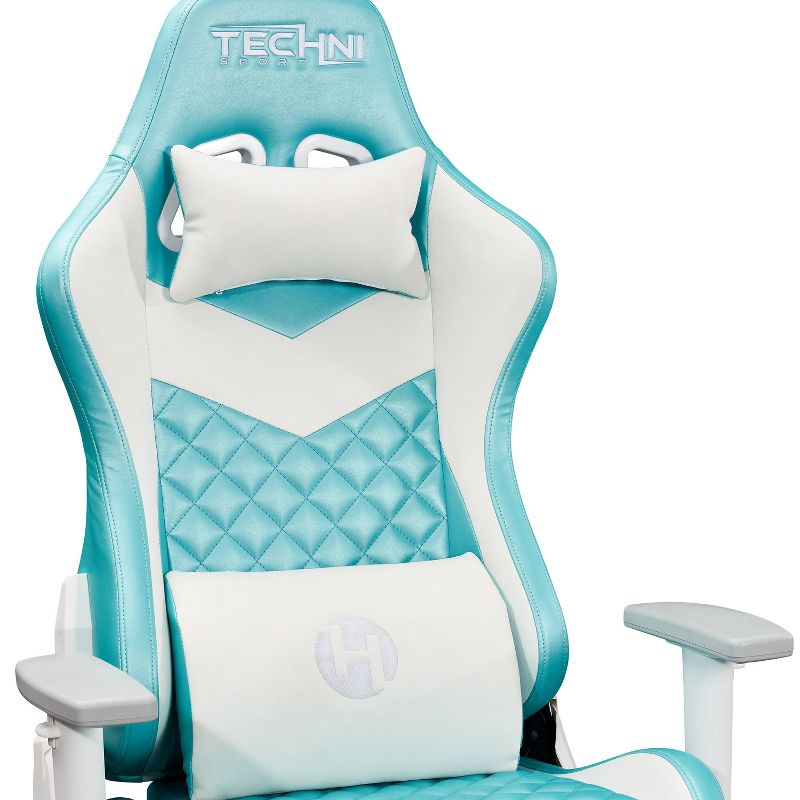 High Back Ergonomic Gaming Chair Aqua - Techni Sport