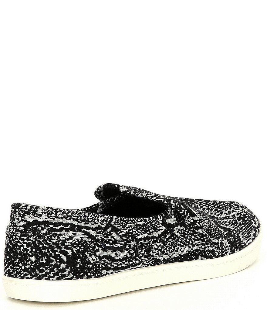 Sanuk Pair O Dice Snake Print Slip-On Shoes