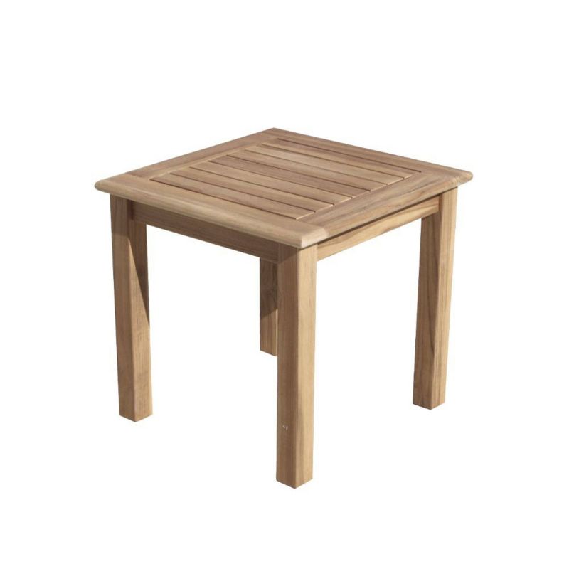 Heritage 3pc Teak Folding Armless Bistro Set - Natural - Courtyard Casual