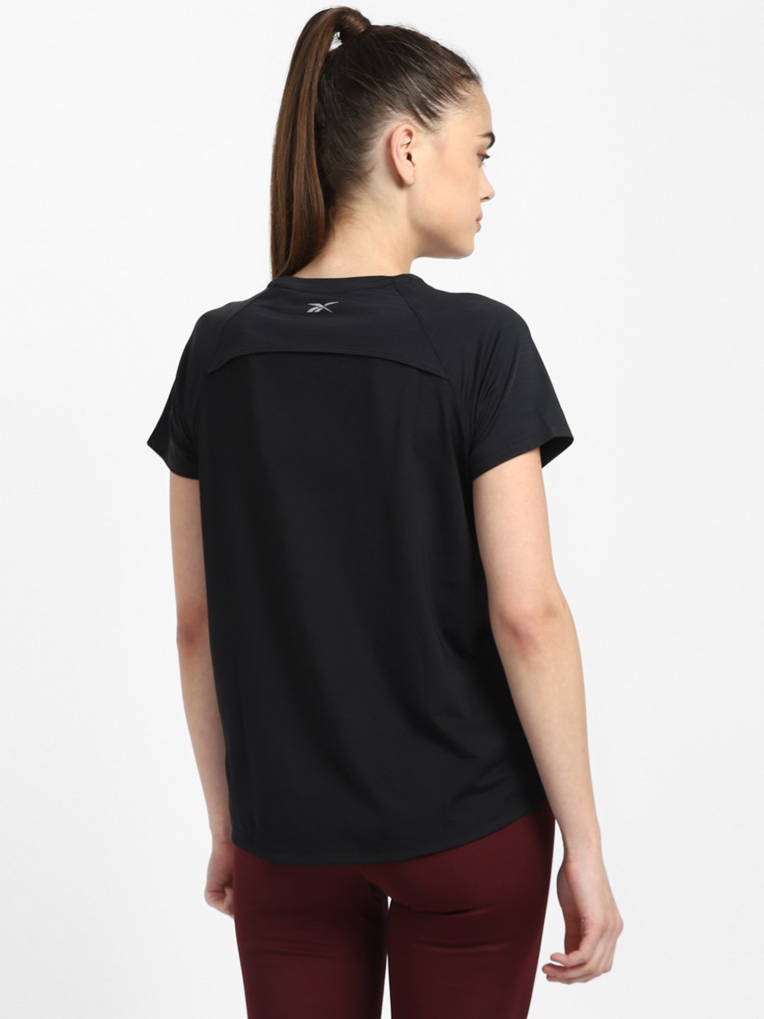 Reebok Black Ts Run Ac Tee - Run Gr