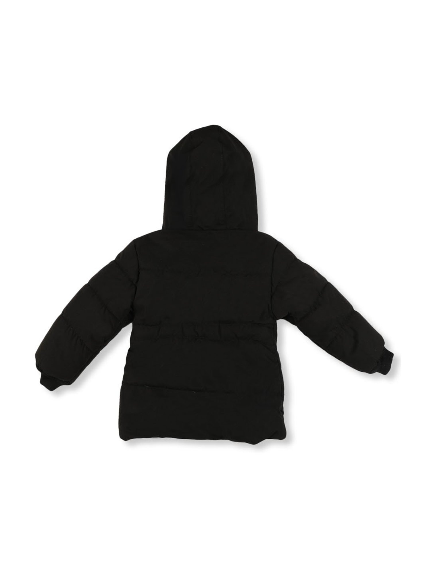 Passion Petals Kids Black Quilted Jacket