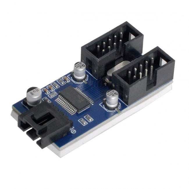 CY Motherboard 9pin USB 2.0 Header 1 to 2 Female Extension Cable HUB Connector Adapter Port Multilier U2-034