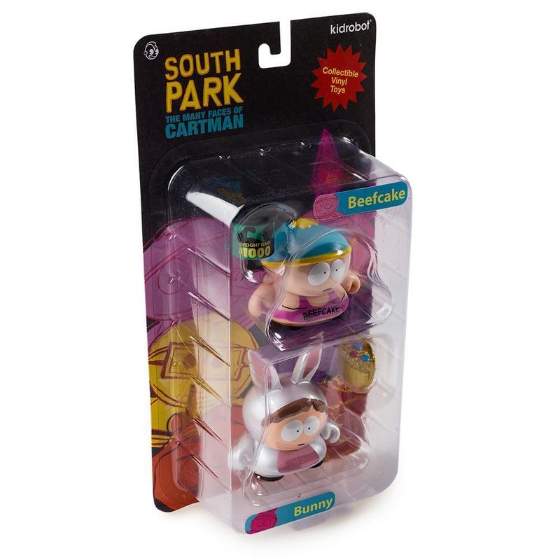 Kidrobot South Park Many Faces of Cartman 3" Beefcake & Bunny Figure 2-Pack