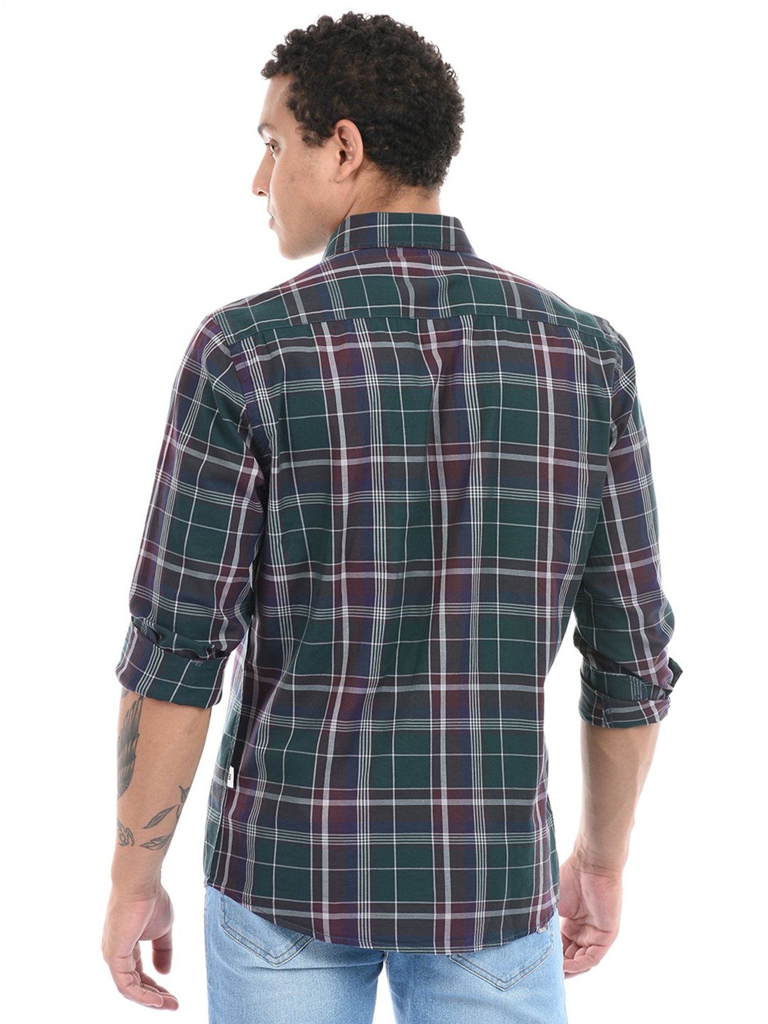 London Fog Multicolor Regular Fit Check Shirt