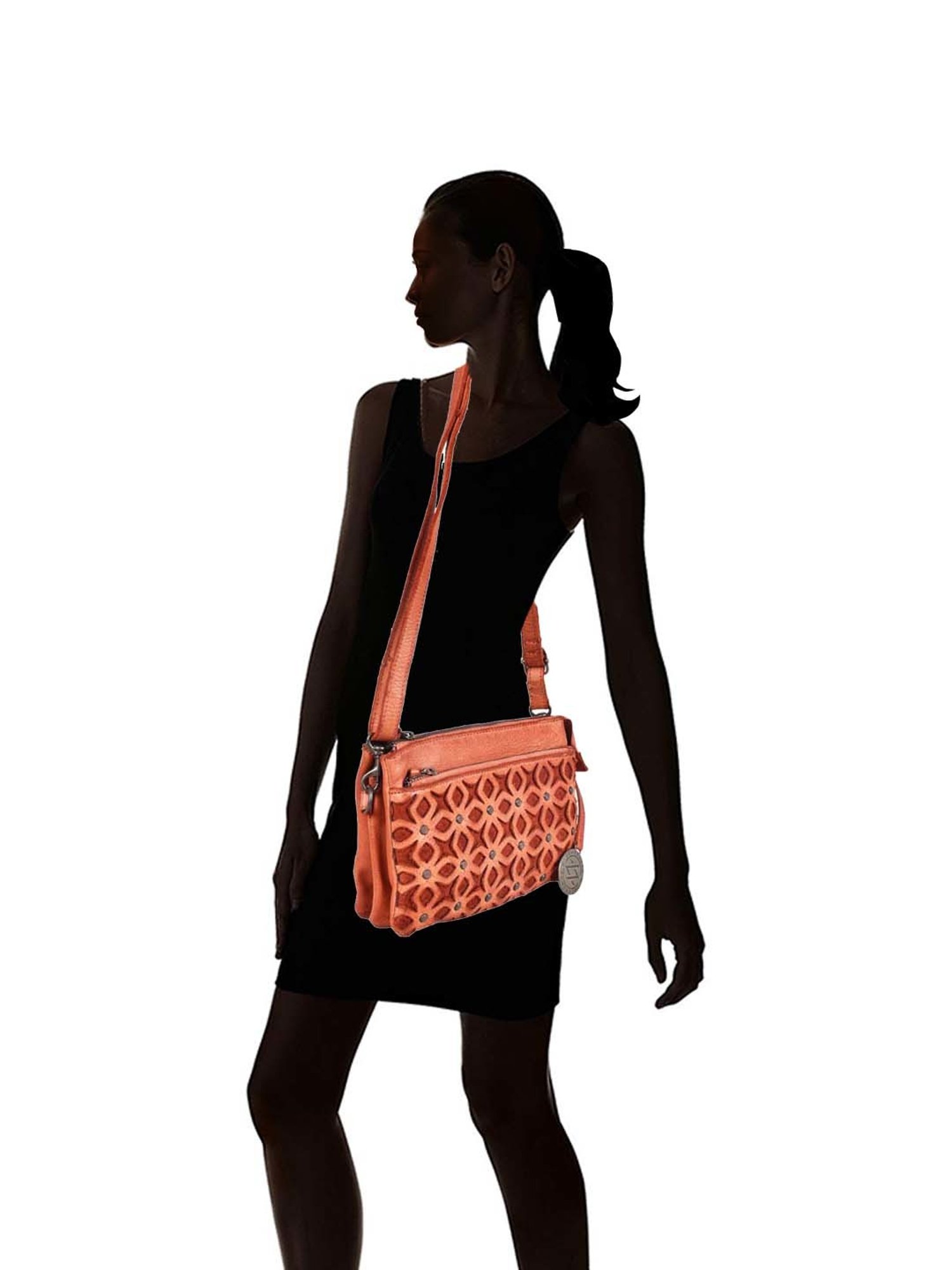 KOMPANERO Tan Textured Small Sling Handbag