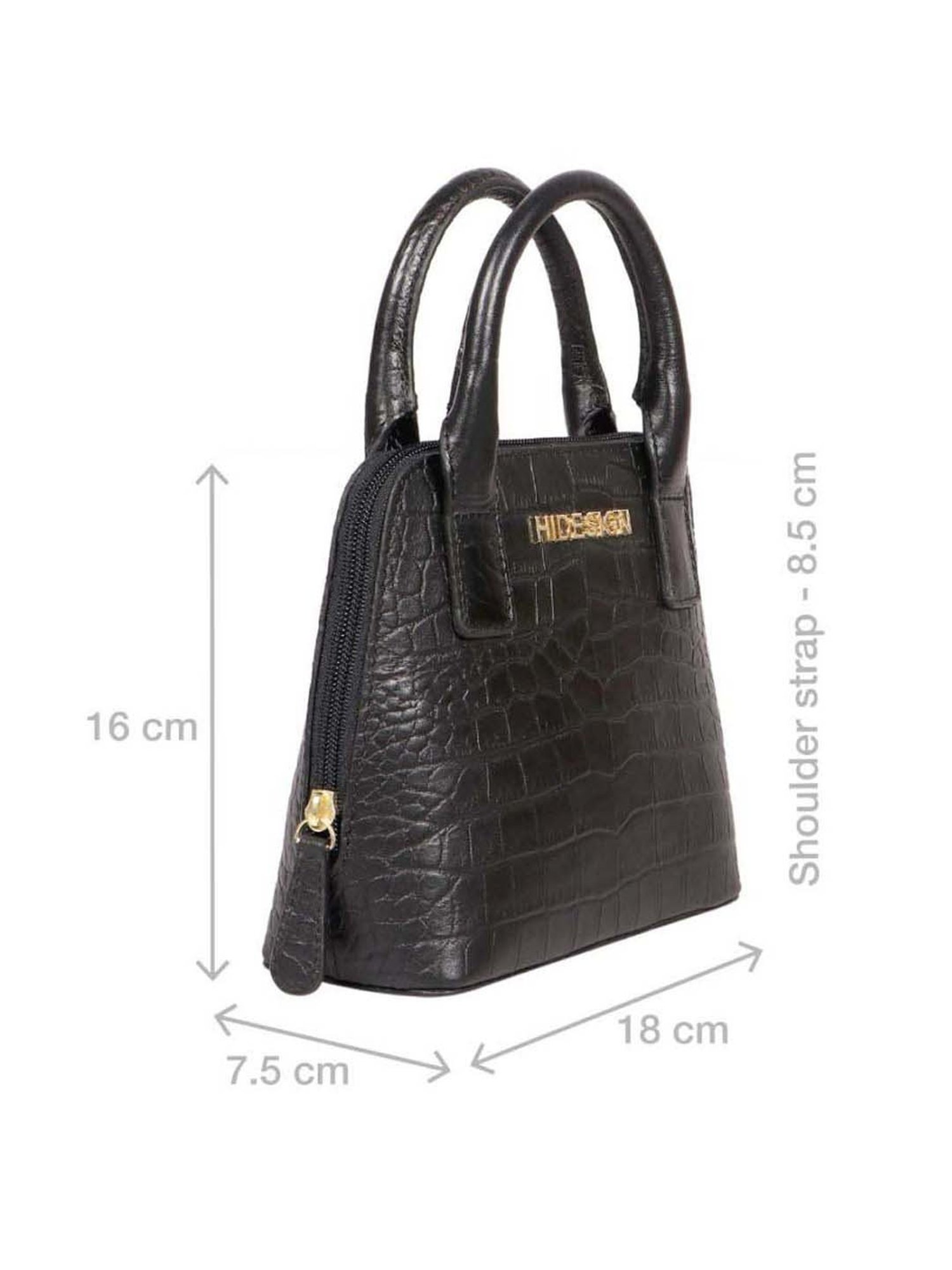 Hidesign Mothers Day Madre 01 Black Textured Small Handbag
