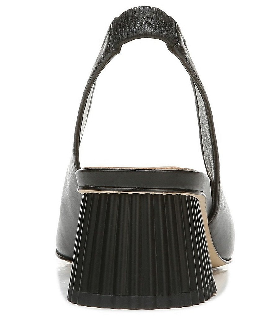 Sam Edelman Toren Leather Sculptural Heel Slingback Pumps