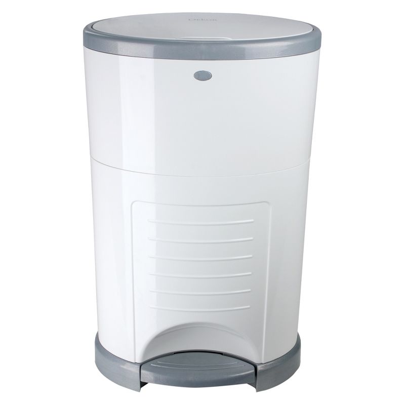 Dekor Classic Hands Free Diaper Pail - White