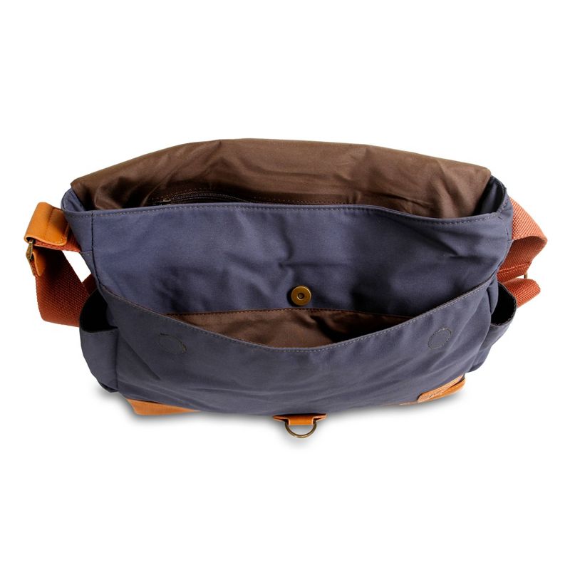 J World Sam Canvas Messenger Bag - Navy