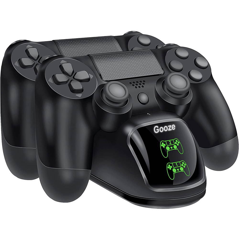Gooze PS4 Controller Charger,  DualShock 4 Controller USB Charging Station Dock, PlayStation Charging Station for Sony Playstation PS4 / PS4 Slim / PS4 Pro Controller