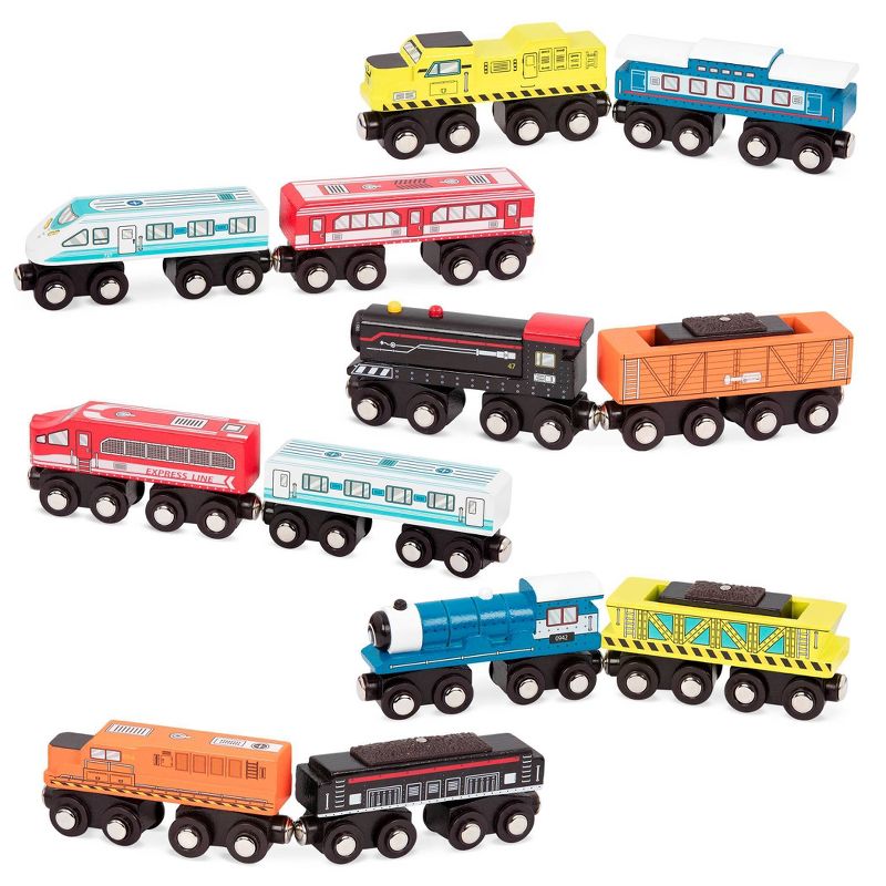 B. Toys Wooden Train - 1pc - Wood & Wheels - 1 of 12 SURPRISE!